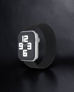 Apple Watch 38mm Ayarlı Solo Silikon Kordon - Siyah