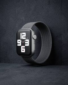 Apple Watch 38mm Ayarlı Solo Silikon Kordon - Gri