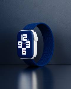 Apple Watch 38mm Ayarlı Solo Silikon Kordon - Lacivert