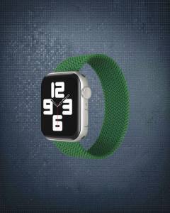 Apple Watch 38mm Ayarlı Solo Silikon Kordon - Haki Yeşil