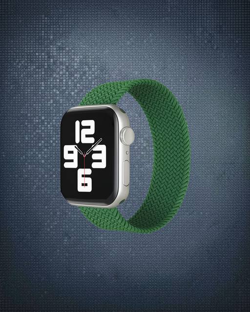 Apple Watch 38mm Ayarlı Solo Silikon Kordon - Haki Yeşil