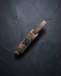 Apple Watch 42mm Nl17 Deri Kordon - Kahverengi
