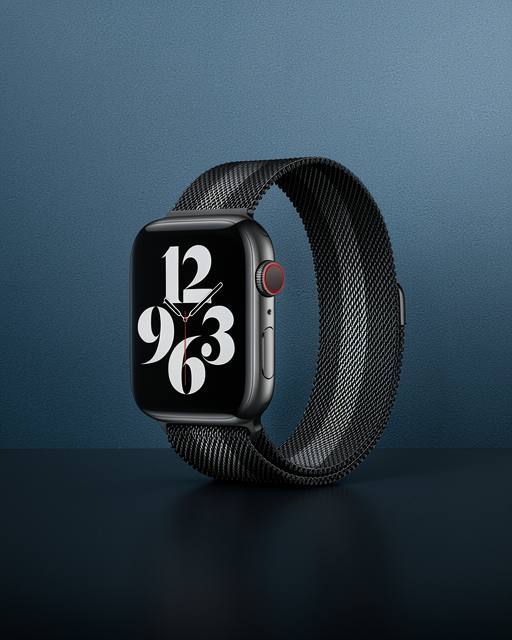 Apple Watch 38mm Metal Mıknatıslı Kordon - Siyah-beyaz