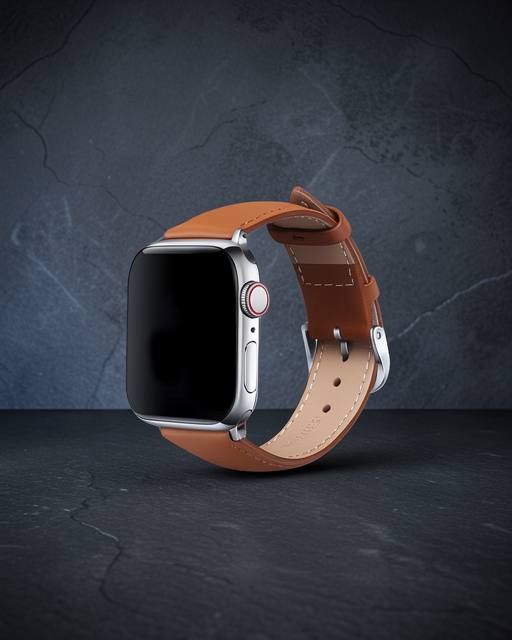 Apple Watch 42mm NL26 Deri Kordon - Taba