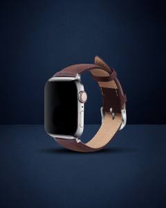 Apple Watch 42mm Nl26 Deri Kordon - Kahverengi