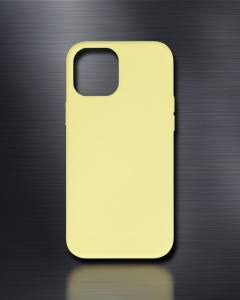 Apple İphone 12 Mini Kılıf Nano İçi Kadife Silikon - Sarı