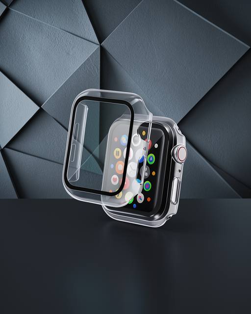 Apple Watch Ultra 49mm Camlı Kasa Ekran Koruyucu - Şeffaf