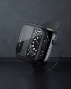 Apple Watch Ultra 49mm Camlı Kasa Ekran Koruyucu - Siyah