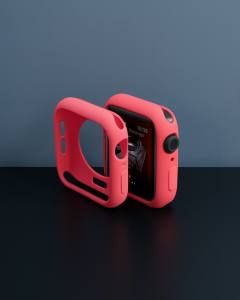 Apple Watch 40mm Silikon Alt Kasa - Kırmızı