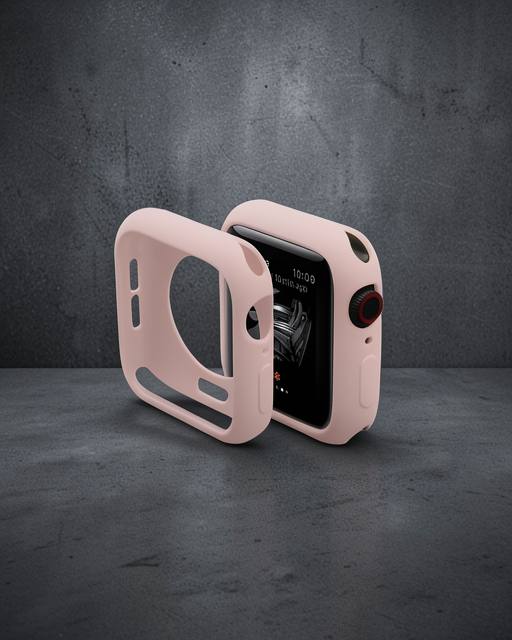 Apple Watch 40mm Silikon Alt Kasa - Pudra