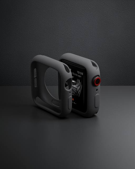 Apple Watch 42mm Silikon Alt Kasa - Siyah
