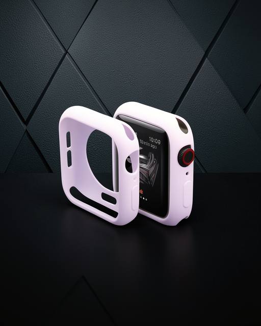Apple Watch 42mm Silikon Alt Kasa - Lila