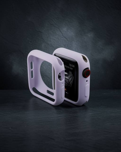 Apple Watch 44mm Silikon Alt Kasa - Lila