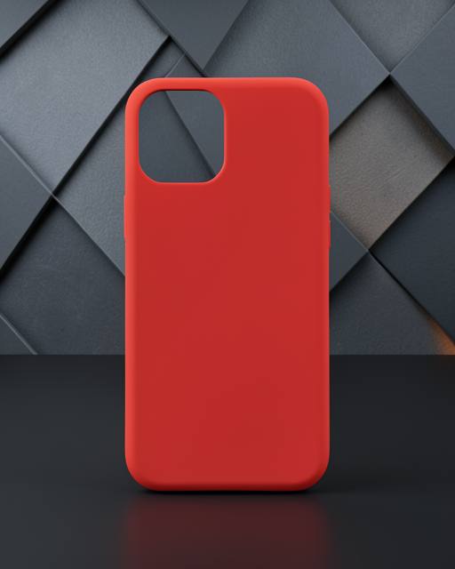 Apple İphone 12 Mini Kılıf Nano İçi Kadife Silikon - Kırmızı