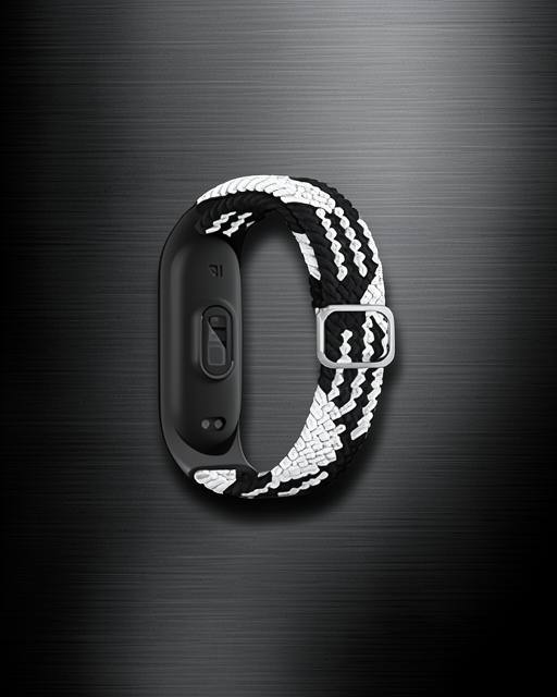 Xiaomi Mi Band 4 Kordon - Siyah-beyaz