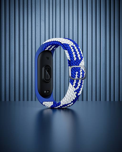 Xiaomi Mi Band 4 Kordon - Mavi-beyaz