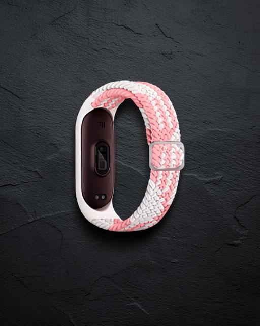 Xiaomi Mi Band 6 Kordon - Pembe-beyaz