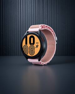 Watch 22mm Kr410 Kumaş Kordon - Pembe