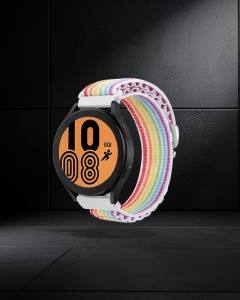 Watch 22mm Kr410 Kumaş Kordon - Gökkuşağı