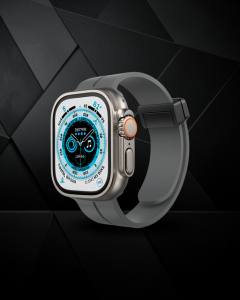 Apple Watch 38mm Kr412 Elegance Stylısh Kordon (saat Değildir) - Füme