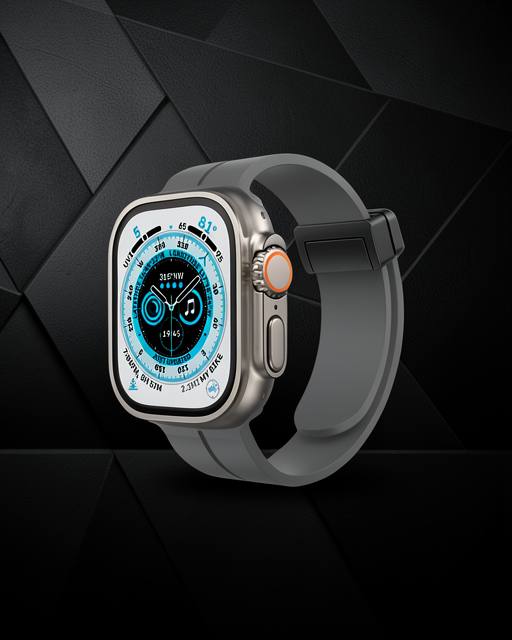 Apple Watch 38mm Kr412 Elegance Stylısh Kordon (saat Değildir) - Füme