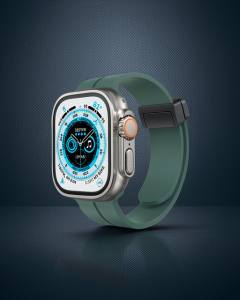Apple Watch 38mm Kr412 Elegance Stylısh Kordon (saat Değildir) - Koyu Yeşil