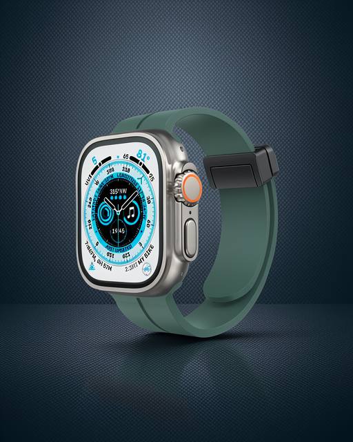 Apple Watch 38mm Kr412 Elegance Stylısh Kordon (saat Değildir) - Koyu Yeşil