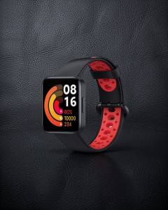 Xiaomi Redmi Watch 2 Spor Delikli Kordon - Siyah-kırmızı