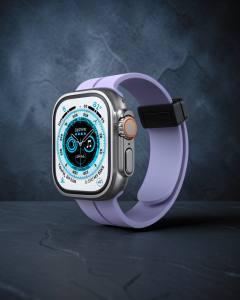 Apple Watch 42mm Kr412 Elegance Stylısh Kordon (saat Değildir) - Lila