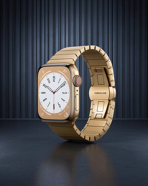 Apple Watch 42mm Kr413 Fine Steel Kordon (saat Değildir) - Gold
