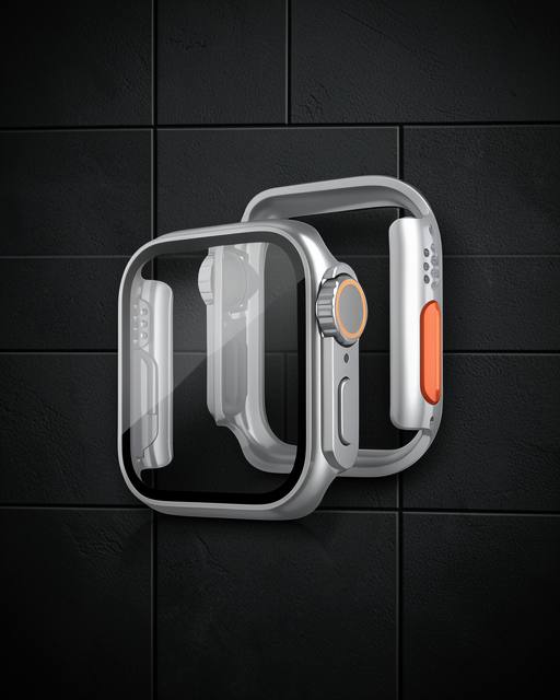 Apple Watch 40mm Watch 49mm Kasa Dönüştürücü Ve Ekran Koruyucu - Yıldız Işığı
