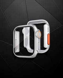 Apple Watch 44mm Watch 49mm Kasa Dönüştürücü Ve Ekran Koruyucu - Gümüş