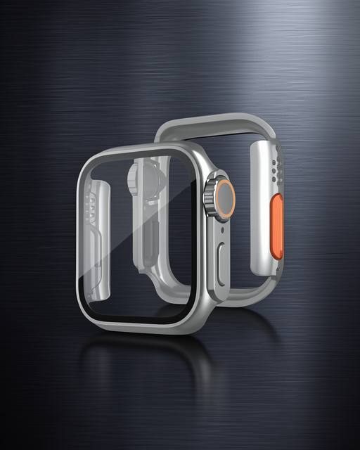 Apple Watch 44mm Watch 49mm Kasa Dönüştürücü Ve Ekran Koruyucu - Yıldız Işığı