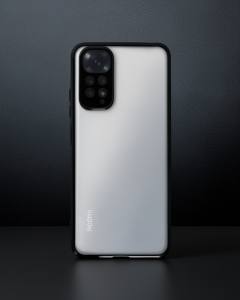 Xiaomi Redmi Note 11 Kılıf Razer Lensli Silikon - Siyah