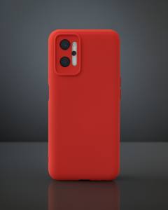 Realme 9i 4g Kılıf Nano İçi Kadife Silikon - Kırmızı