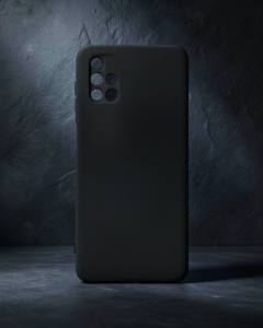 Samsung Galaxy M51 Kılıf Nano İçi Kadife Silikon - Siyah