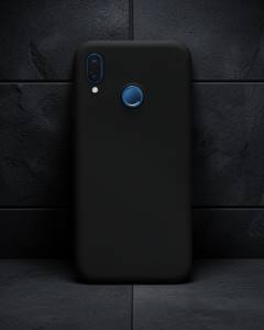 Huawei P20 Lite Kılıf Nano İçi Kadife Silikon - Siyah