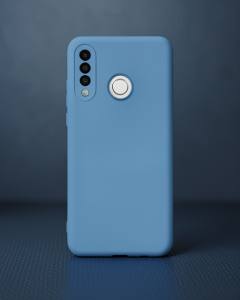 Huawei P30 Lite Kılıf Nano İçi Kadife Silikon - Mavi