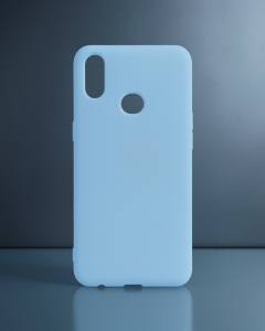 Samsung Galaxy A10s Kılıf Nano İçi Kadife Silikon - Mavi