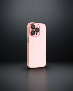 Apple İphone 13 Pro Max Kılıf Armada Lensli Kapak - Rose Gold