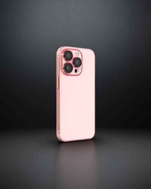 Apple İphone 13 Pro Max Kılıf Armada Lensli Kapak - Rose Gold