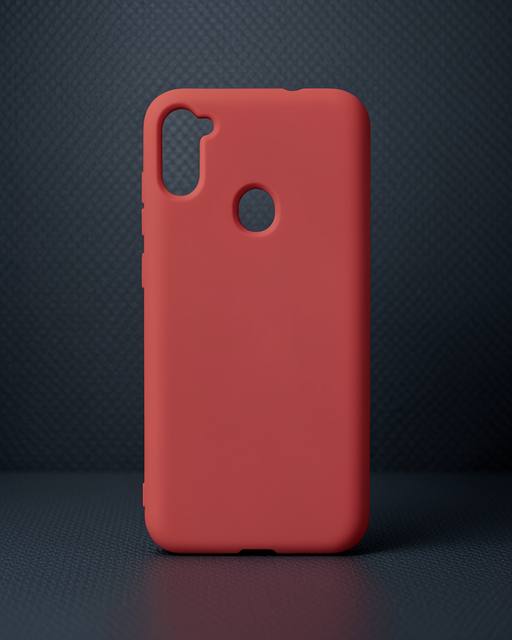 Samsung Galaxy A11 Kılıf Nano İçi Kadife Silikon - Kiremit