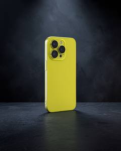 Apple İphone 14 Pro Kılıf Armada Lensli Kapak - Sarı