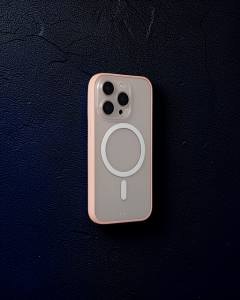 Apple İphone 14 Pro Kılıf Grand Magneticsafe Kapak - Pembe