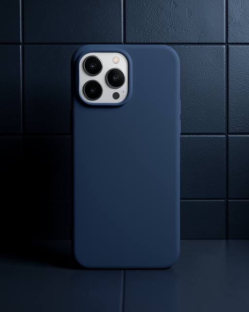 Apple İphone 15 Pro Kılıf Nano İçi Kadife Silikon - Lacivert