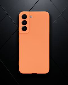 Samsung Galaxy S23 Kılıf Nano İçi Kadife Silikon - Turuncu