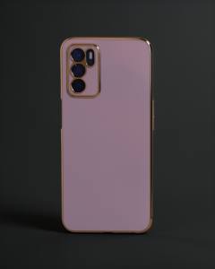 Oppo A16 Kılıf Volet Silikon - Mor
