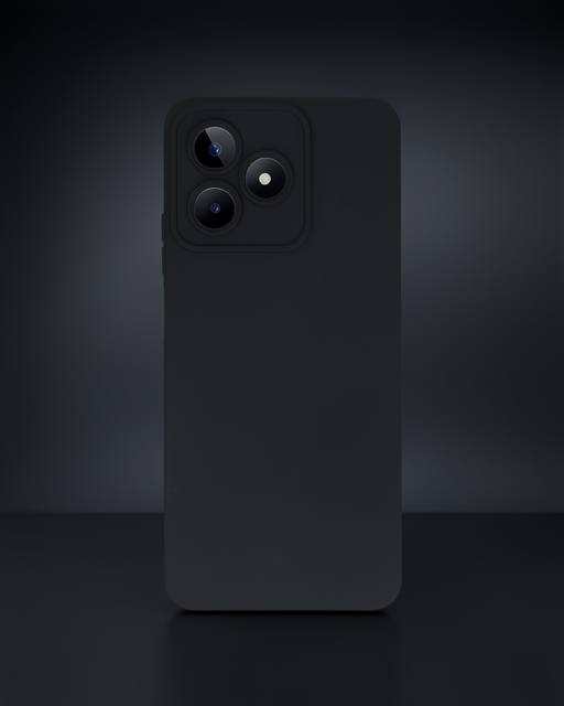 Realme C53 Kılıf Nano İçi Kadife Silikon - Siyah