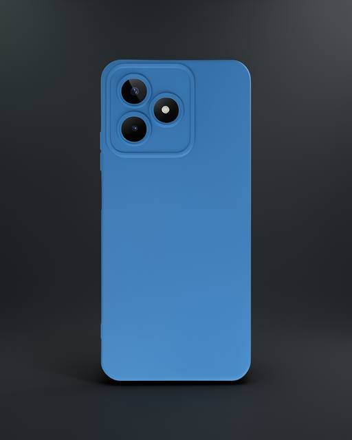 Realme C53 Kılıf Nano İçi Kadife Silikon - Mavi