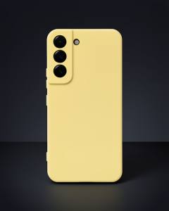 Samsung Galaxy S23 Kılıf Nano İçi Kadife Silikon - Sarı
